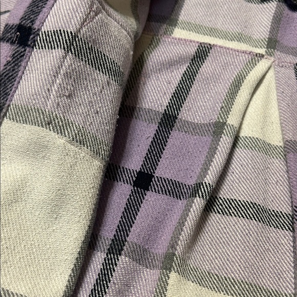 Blue B Collection Oversized Plaid Shirt Jacket with Pockets - Picture 7 of 8